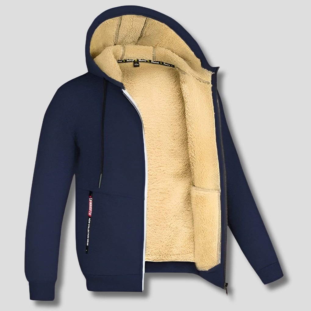 Men's Fleece Pullover Fur Lined