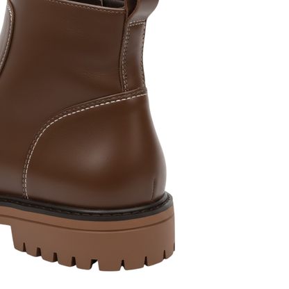 Comfortable Round Toe Flat Sneaker Boots for Women