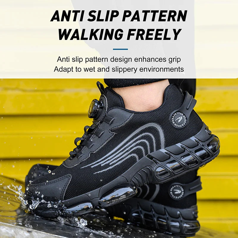 Men's Lace-Up Work Shoes Balance Design