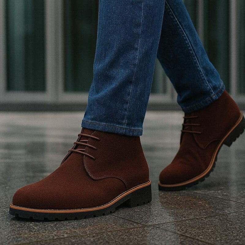 Traditional Leather Mens Ankle Boots
