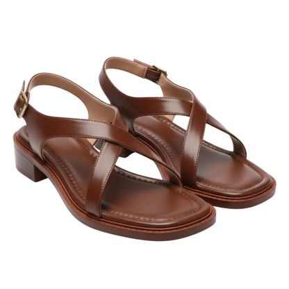 Comfortable Classic Wide Heel Summer Sandals - VibreMode