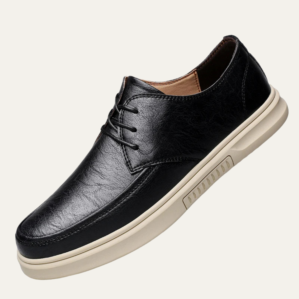 Alderwood Men's Leather Sneakers Lace Up Comfortable
