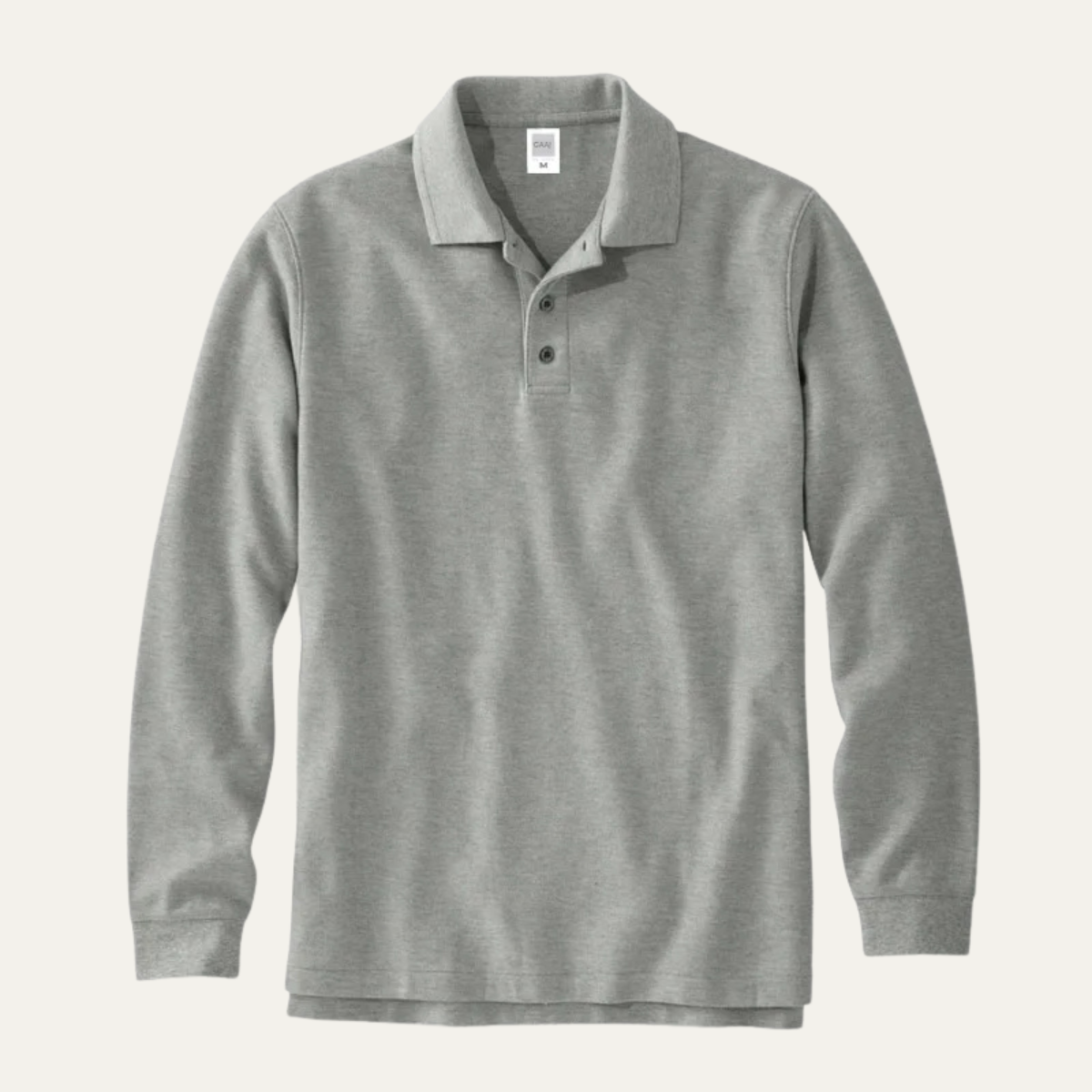Men's Cotton Linen Cargo Shirt Double Pocket Beige