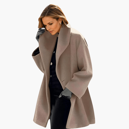 Women's Long Sleeve Wide Collar Jacket