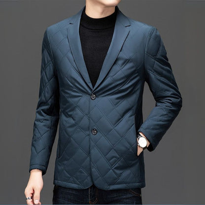 Luxury Quilted Silk Coats for Men
