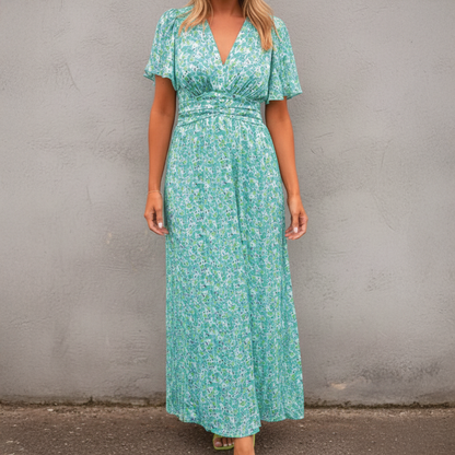 Beautiful Flower Long Evening Dress