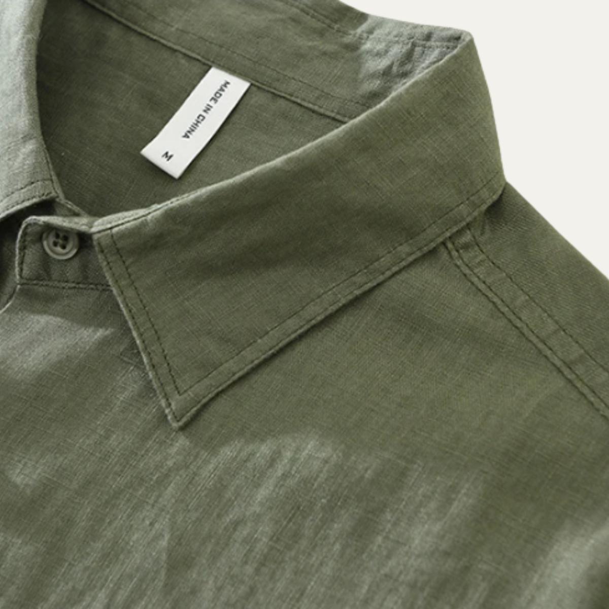 Men's Linen Casual Summer Shirt Green