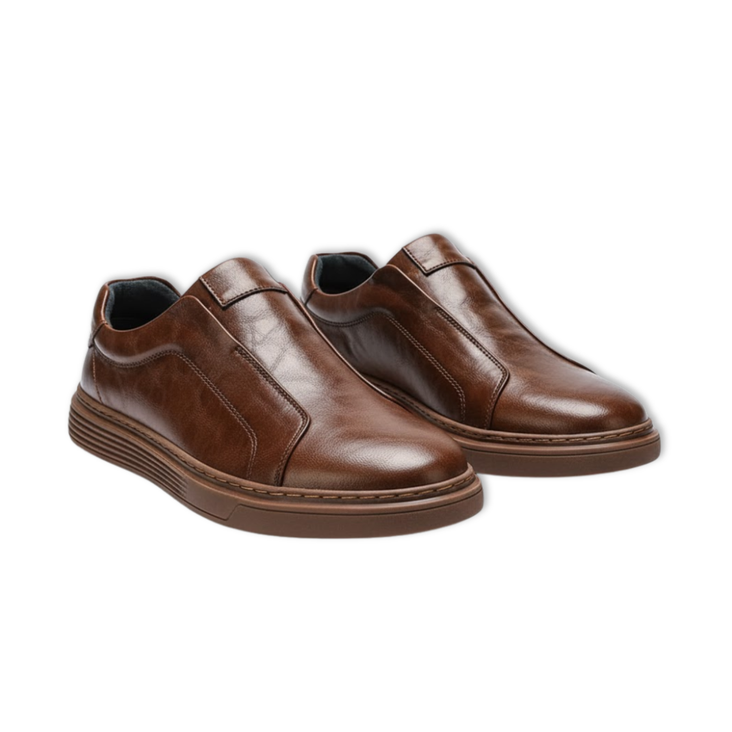 Classic White Genuine Leather Loafers Shoes