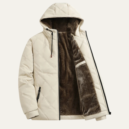 Men's Thick Fleece Lined Winter Hooded Coat