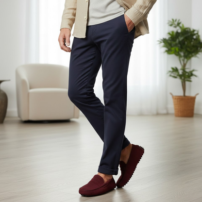 Luxury Leather Slip On Driving Shoes