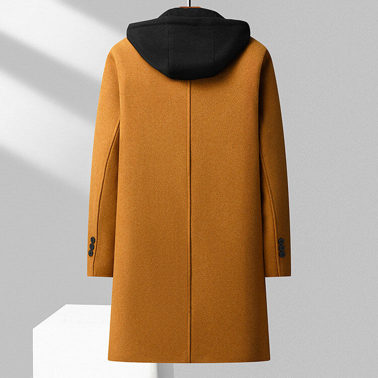 Warm Thick Woolen Hooded Coat
