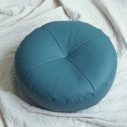 Japanese Style Nappa Leather Cushion Minimalist Comfort