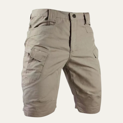 Men's Cargo Shorts Summer Casual Cotton Beige
