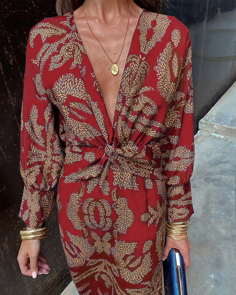 Elegant Silk Tie Dress Fashionable Style