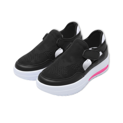Fashionable Cut Out Canvas High Top Sneakers