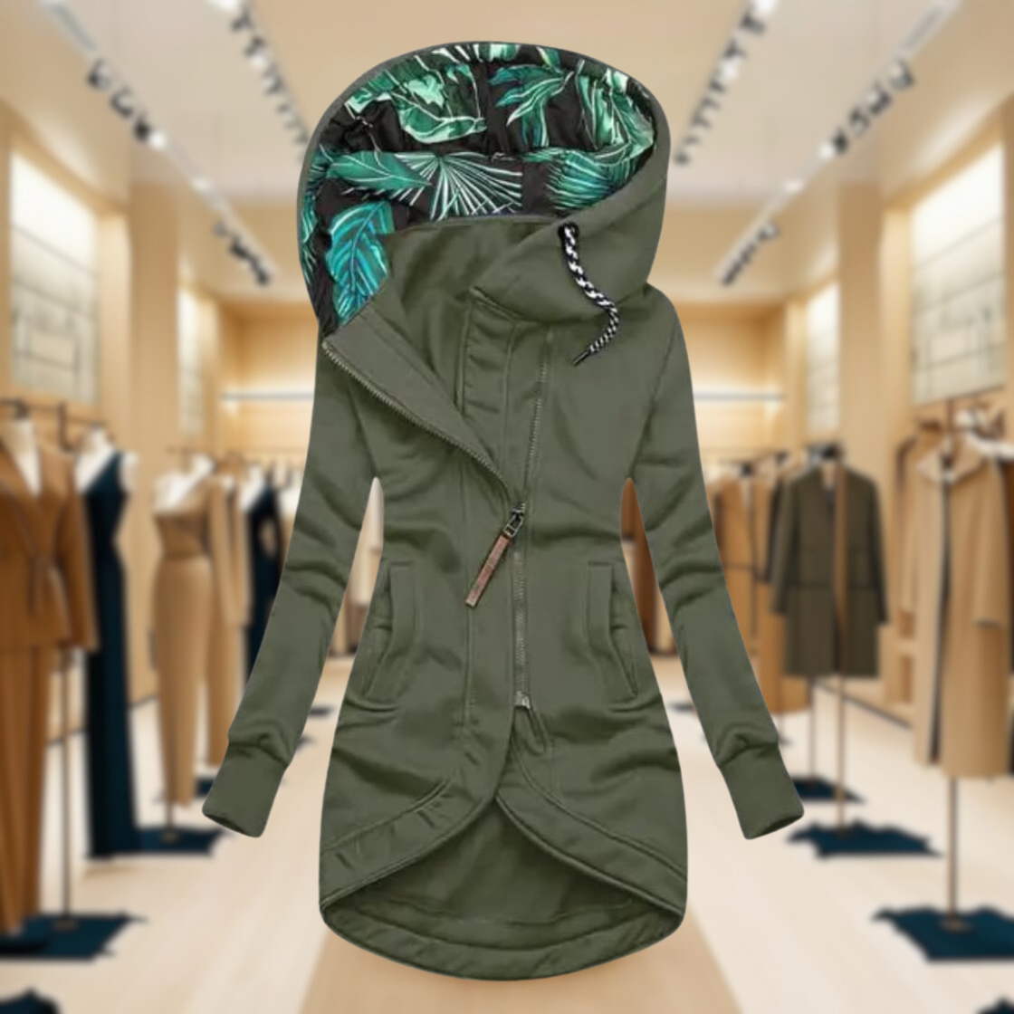 Women's Waterproof Rain Jacket Lightweight Hooded Black