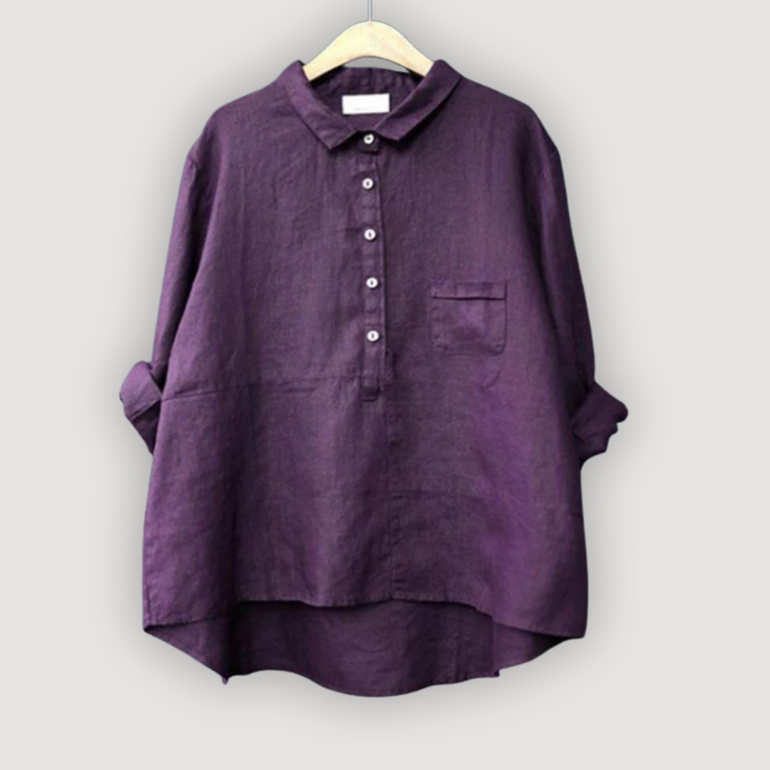 Women's Relaxed Linen Blouse