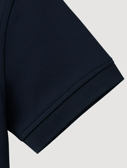 Men's Navy Blue Polo Shirt Cotton Classic Fit