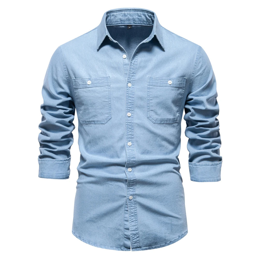 Mercer Men's Slim Fit Denim Shirt