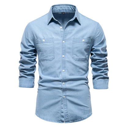 Mercer Men's Slim Fit Denim Shirt