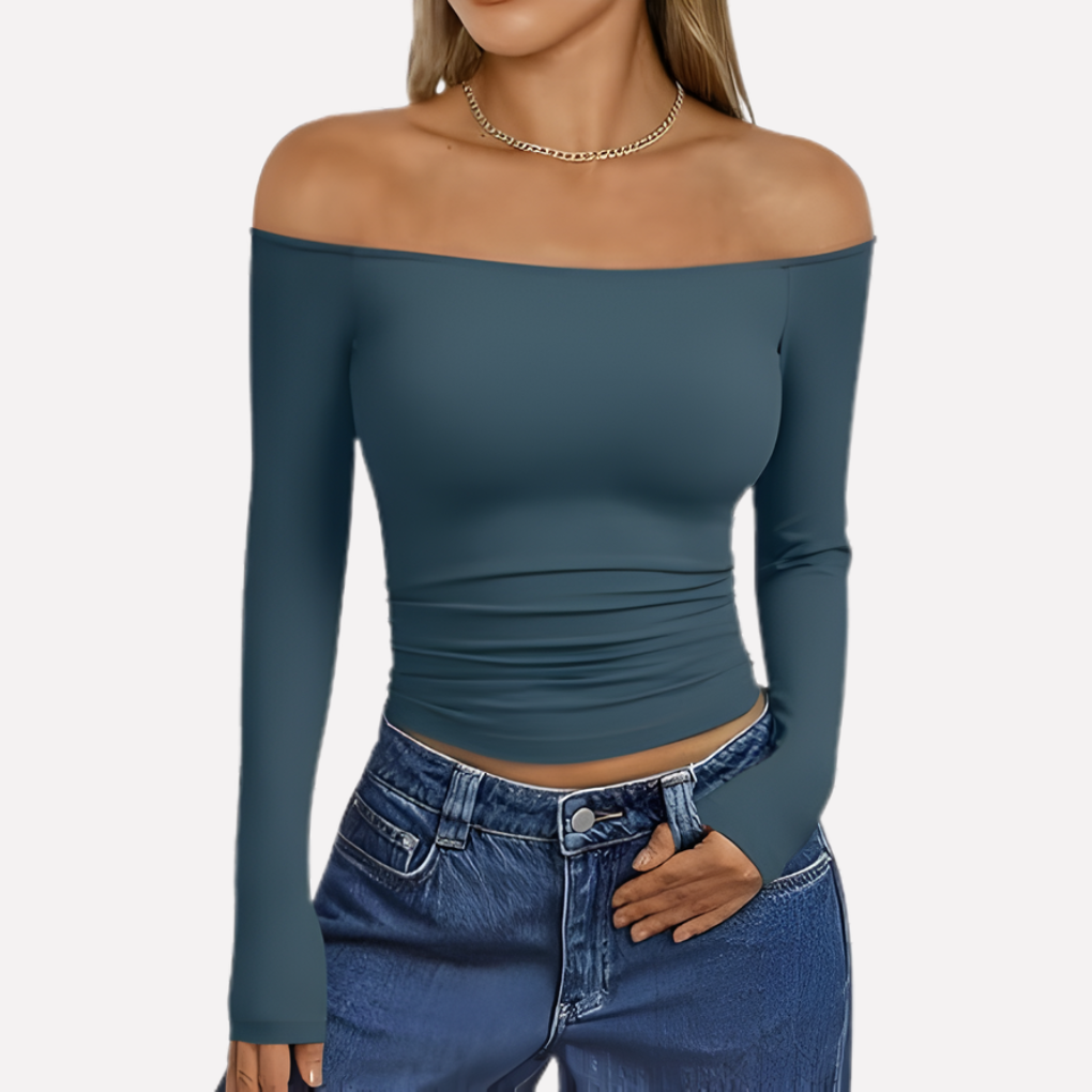 Women's Off The Shoulder Long Sleeve Blouse