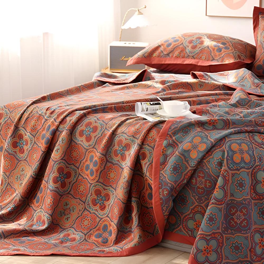 Cotton Reversible Coverlet Embroidery Design