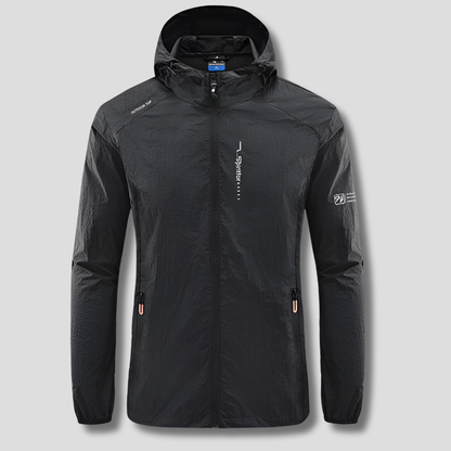 Men's Hooded Summer Jacket Lightweight Windproof