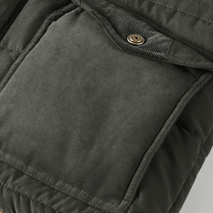Men's Thick Hooded Parka Coat Fur Lined Warm