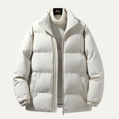 Men's Winter Puffer Jacket Thick Padded Waterproof Black