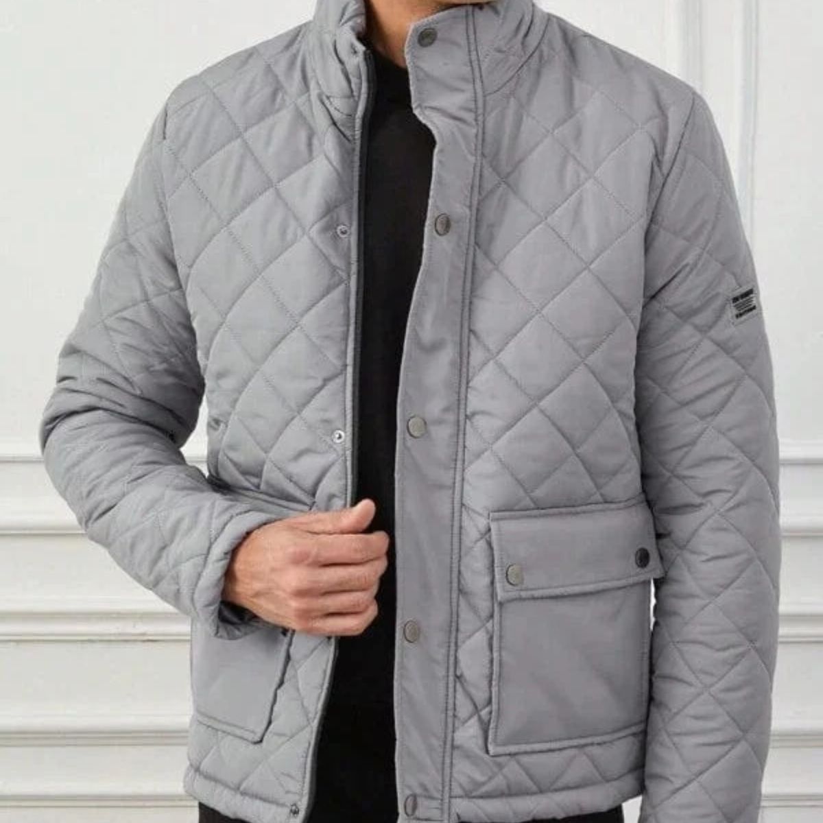 Men's Quilted Field Jacket Black