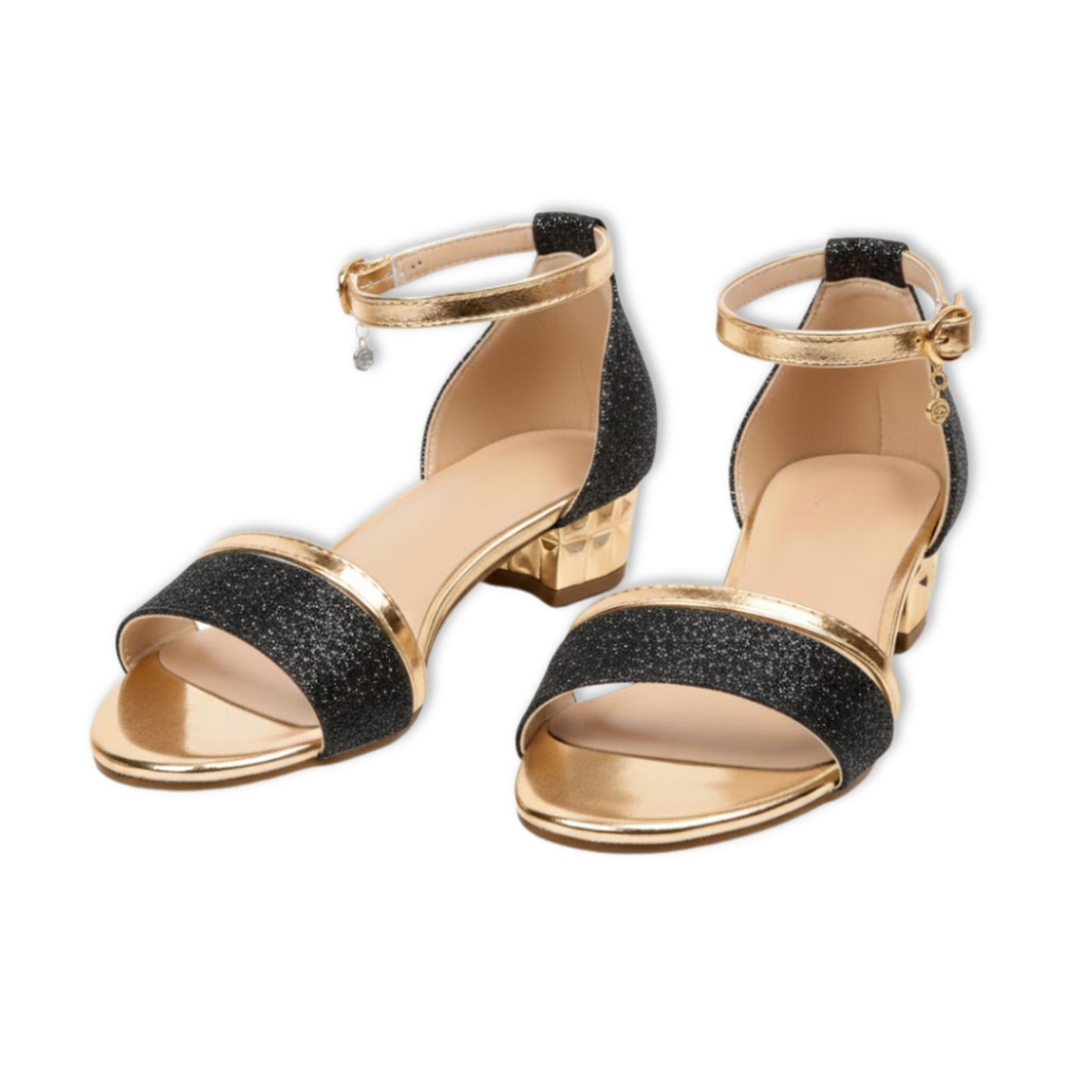 Luxury Metallic Flat Ankle Strap Sandals - VibreMode
