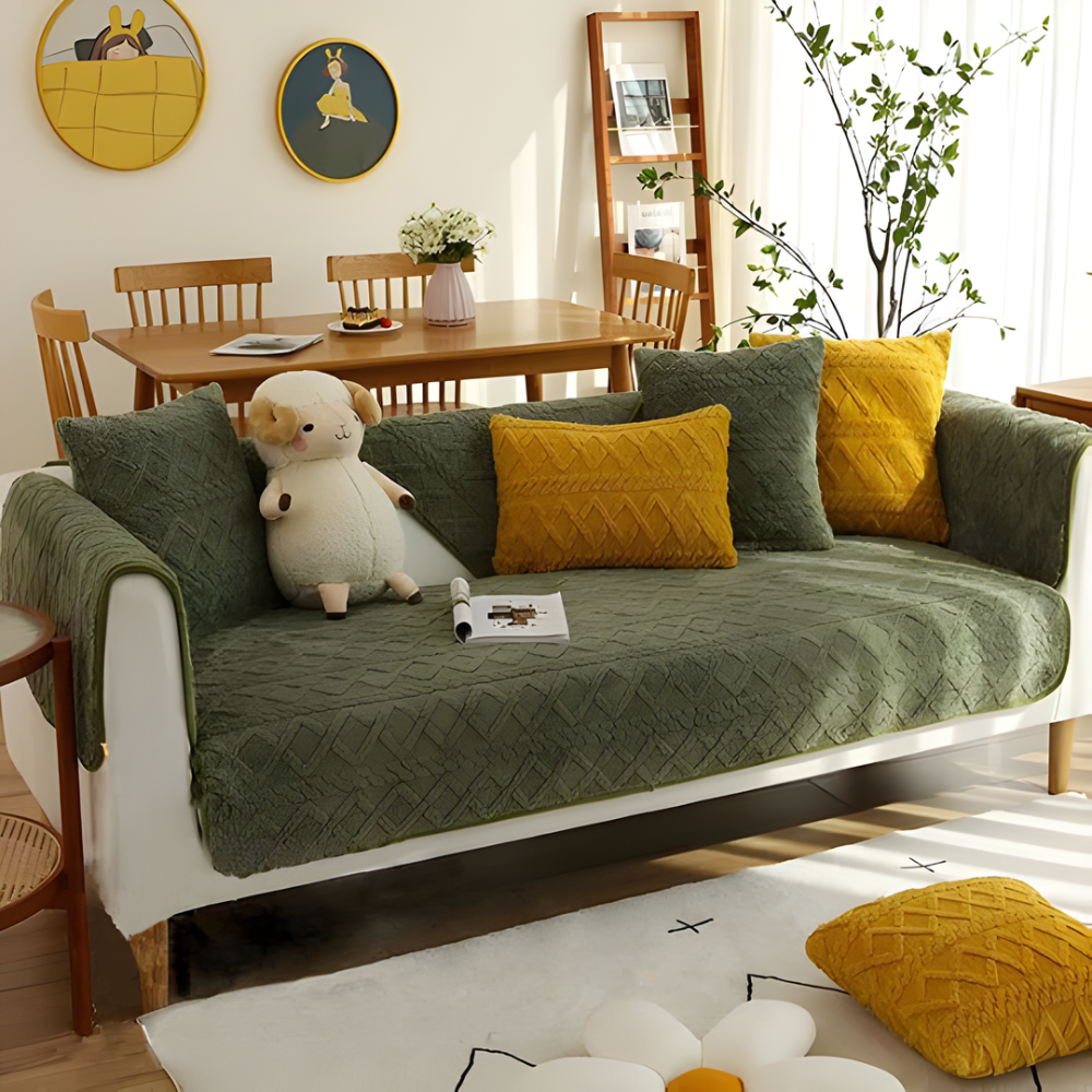 Quilted Sectional Sofa Slipcover
