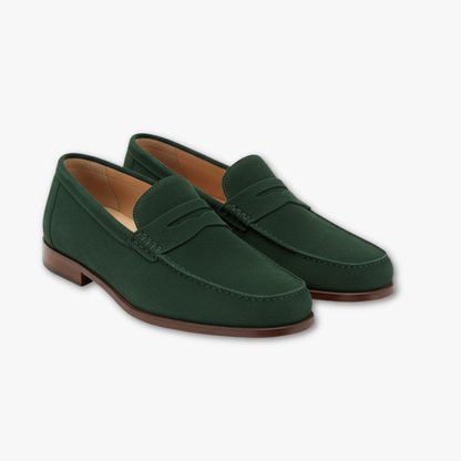 Classic Brown Leather Slip On Shoes
