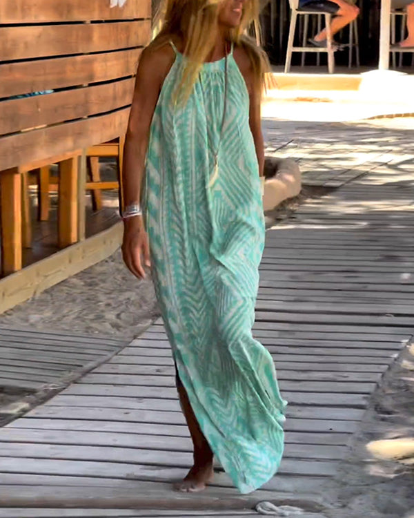 Vintage Floral Off Shoulder Maxi Dress