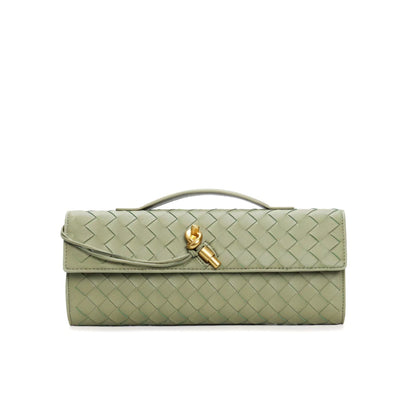 Women's Leather Backpack Braided Strap