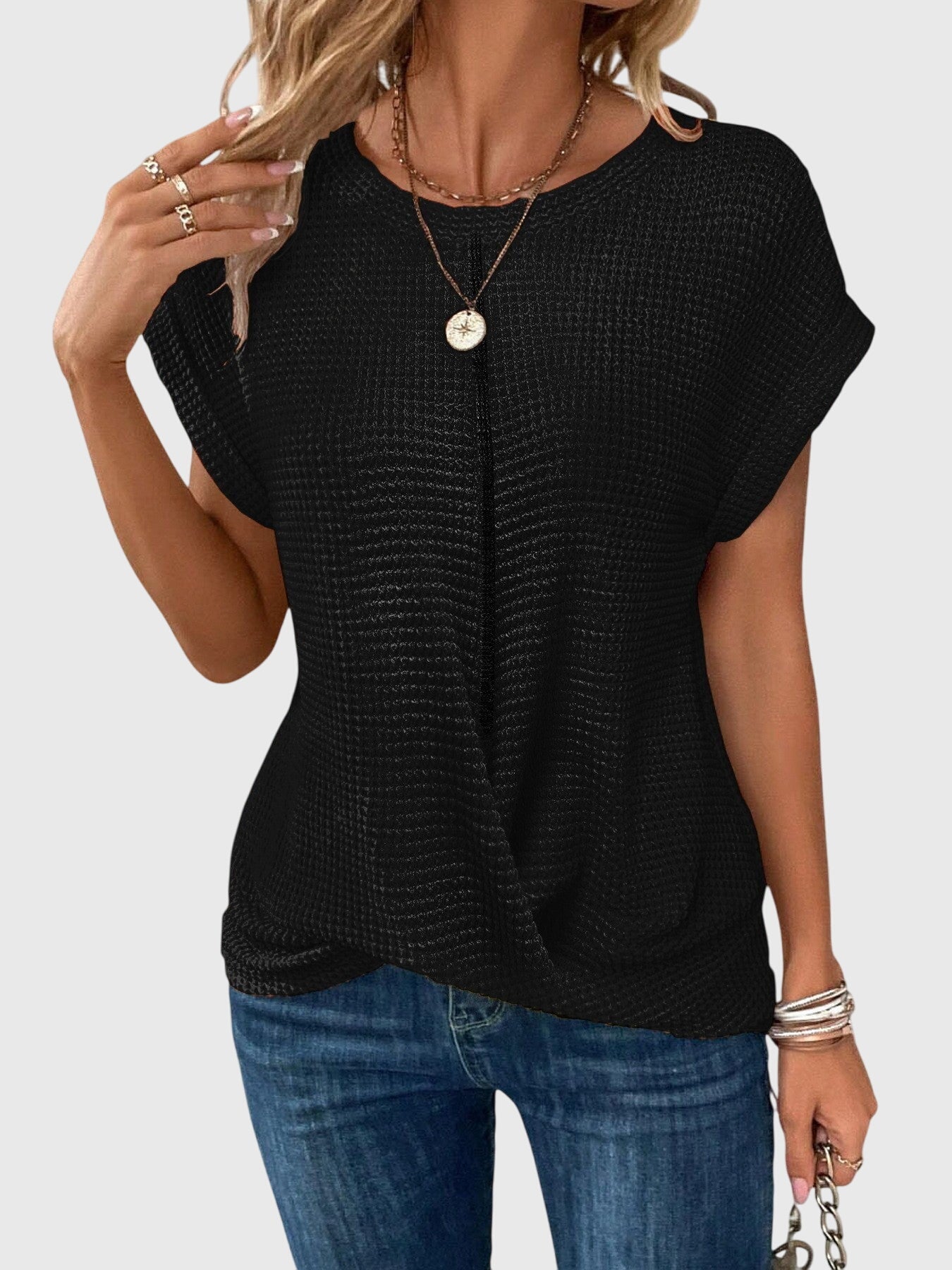 Relaxed Fit V-Neck T-Shirt For Women