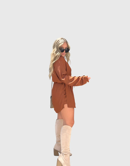 Ladies Classic Front Button Dress Shirt