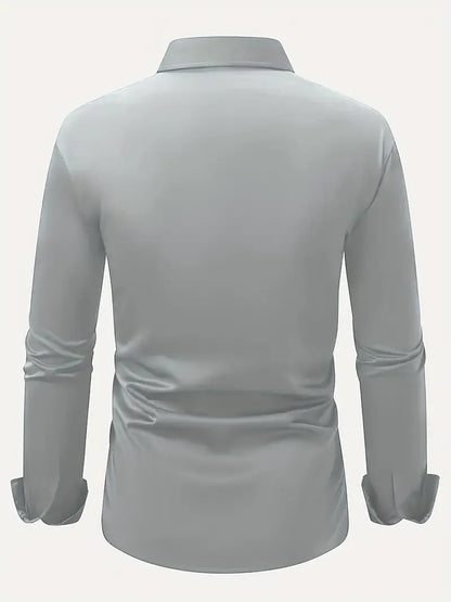 Men's Long Sleeve Button Down Dress Shirt