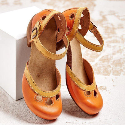 Women's Orthopedic Flat Sandals Low Heel Comfortable