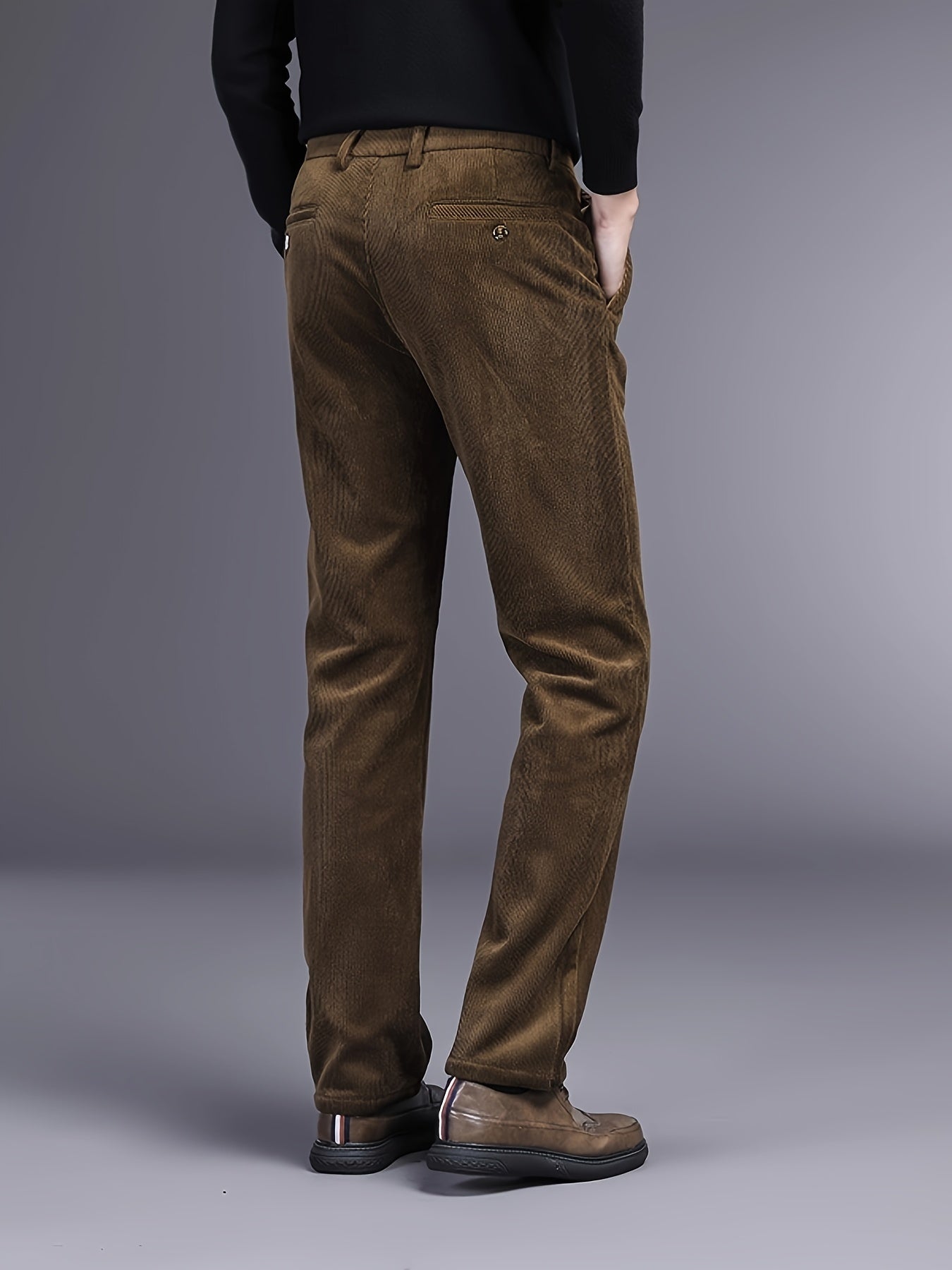 Rugged Textured Cord Pants