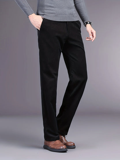 Rugged Textured Cord Pants