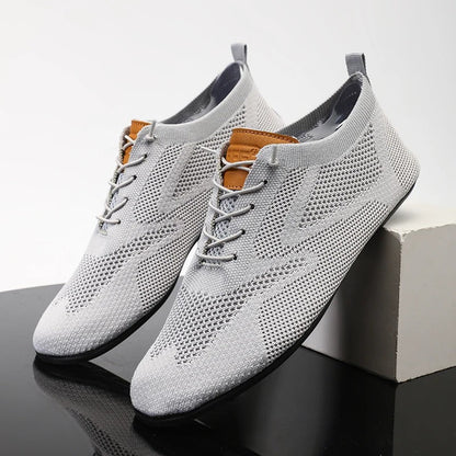 Men's Slip On Shoes Low Knit Lace Detail