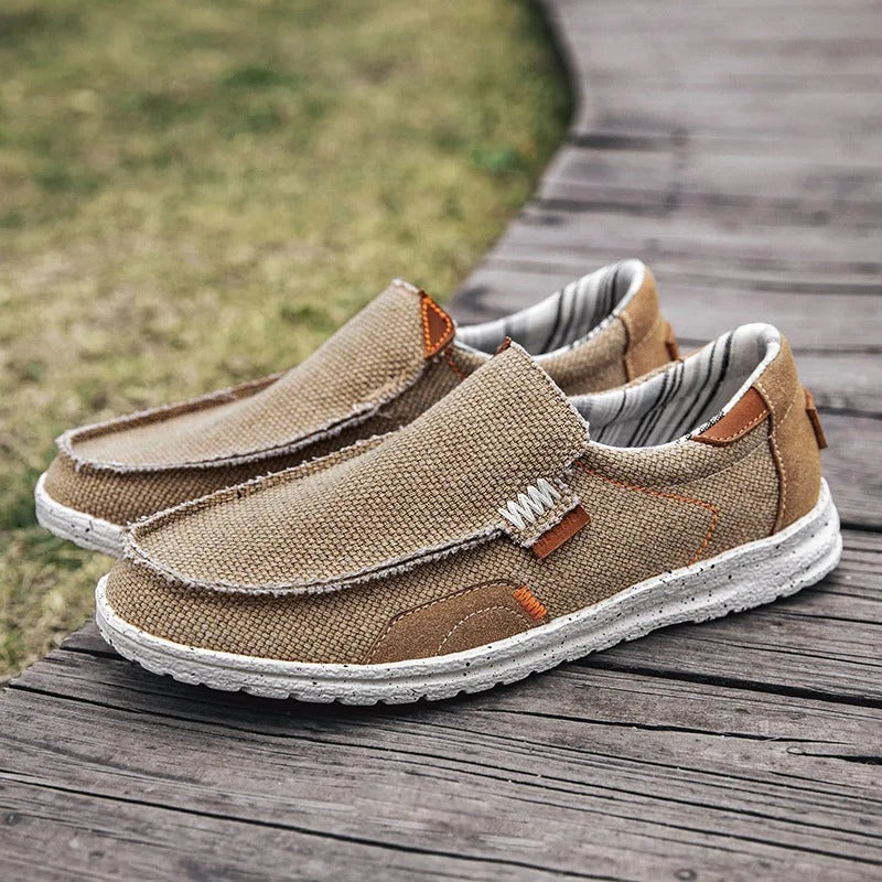 Men's Slip On Moc Toe Shoes