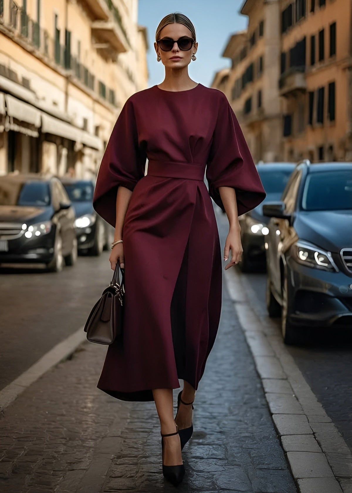 Elegant Waist Maxi Sundress - VibreMode