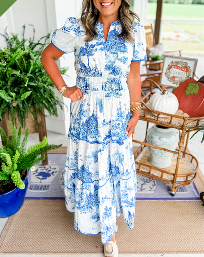 Classic Floral Long Dress