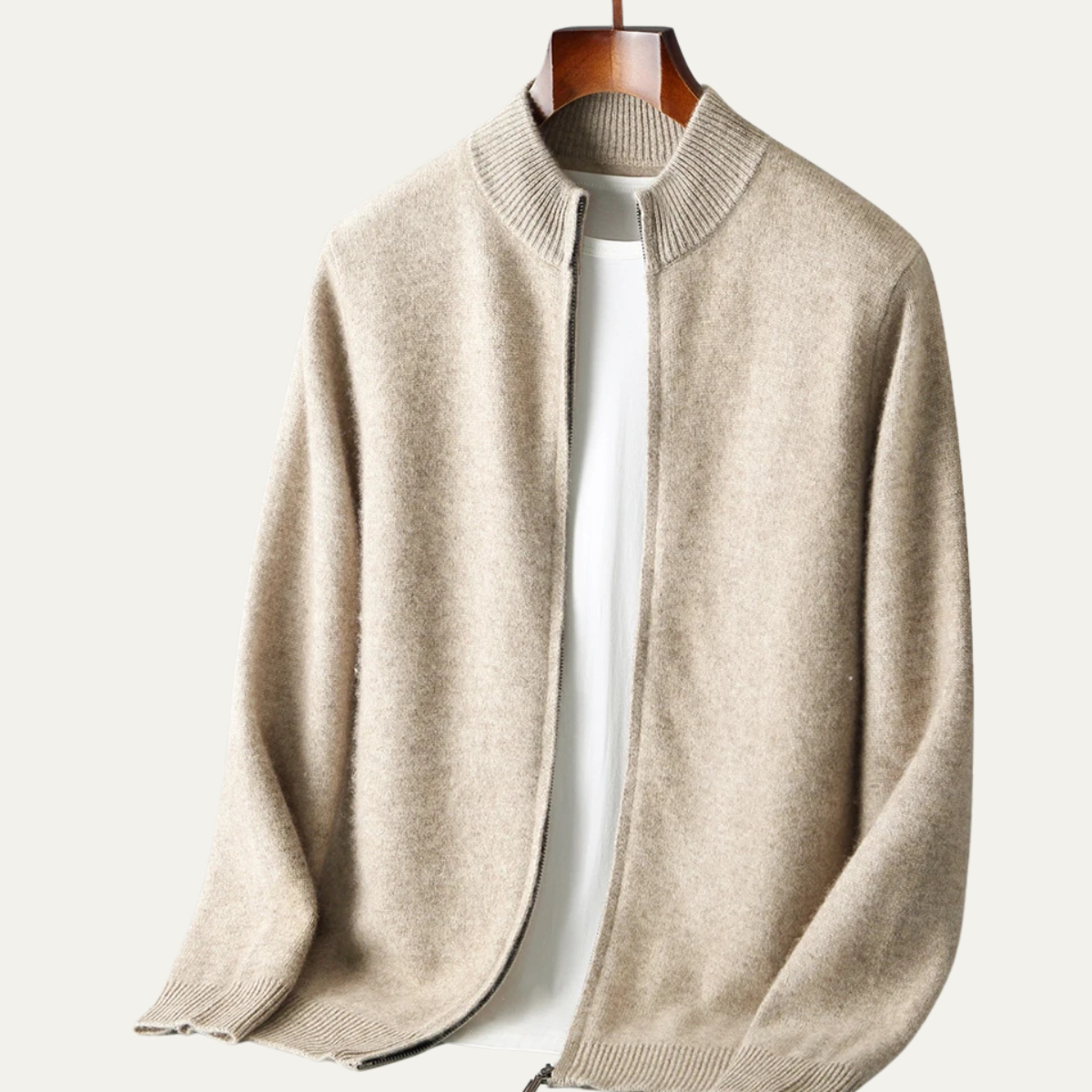 Oldmarket Men's Wool Cardigan Soft Knit