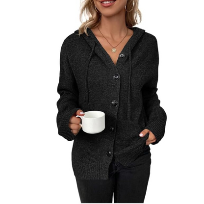 Women's Relaxed Fit Cardigan Soft Knit Beige