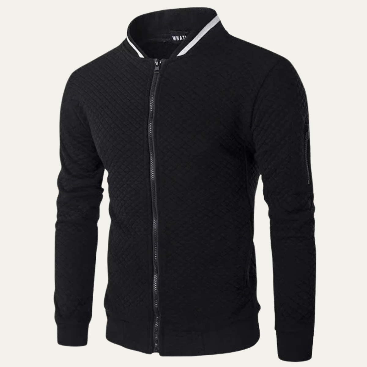 Men's Lightweight Diamond Quilted Bomber Jacket