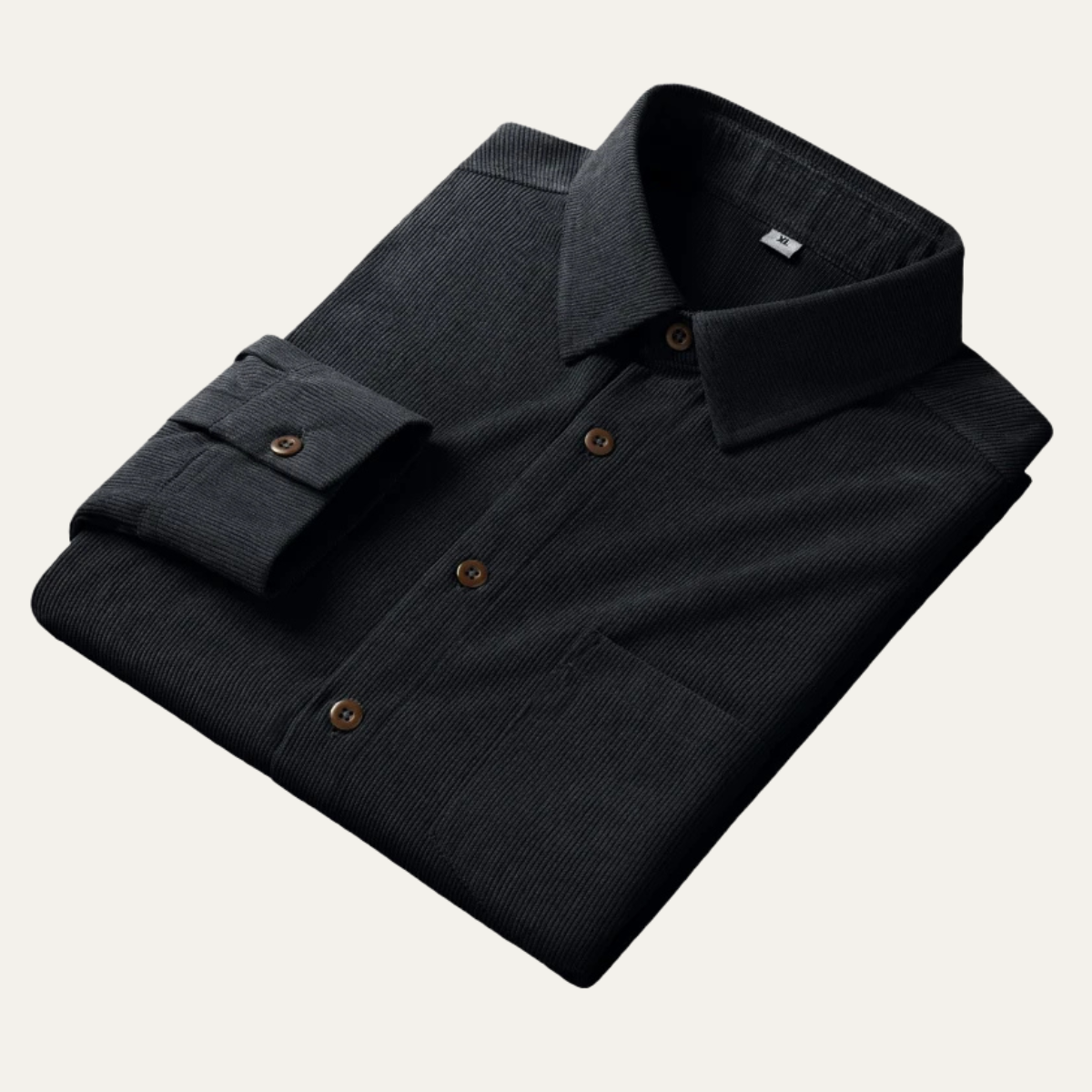 Men's Corduroy Shirt Solid Color Casual