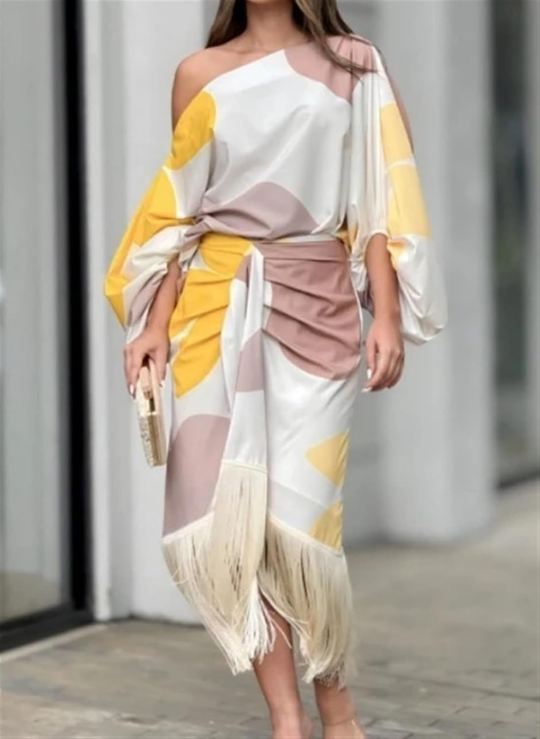 Women's Printed Two Piece Set Elegant Design